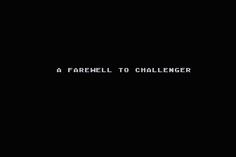 Challenger STS-51-L Tribute Disk atari screenshot