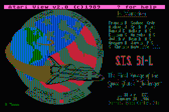 Challenger STS-51-L Tribute Disk atari screenshot