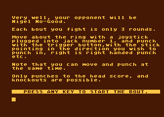 Championship Boxing atari screenshot