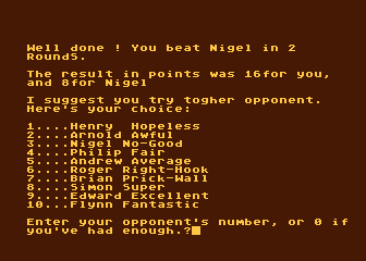 Championship Boxing atari screenshot