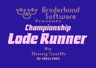 Championship Lode Runner atari screenshot