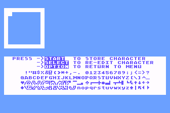 Character Set Editor atari screenshot