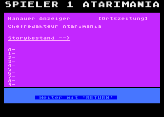 Chefredakteur atari screenshot