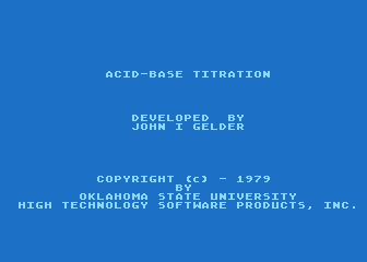Chem Lab Simulations #1 atari screenshot