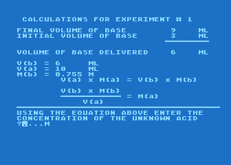 Chem Lab Simulations #1 atari screenshot