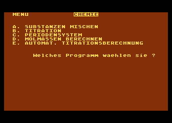 Chemie atari screenshot