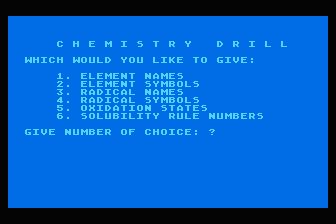 Chemistry Drill — screenshot 1