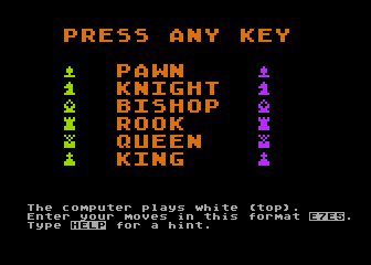 Chess Openings for Beginners atari screenshot