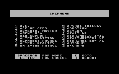 Chipmunk atari screenshot