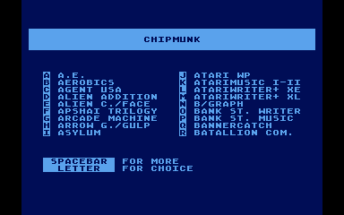 Chipmunk atari screenshot