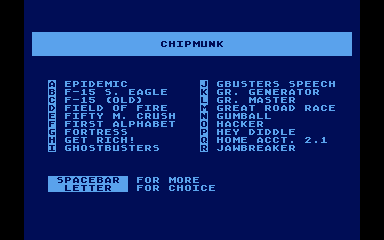 Chipmunk atari screenshot