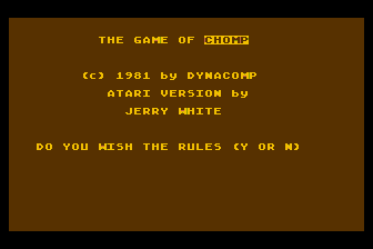 Chomp-Othello atari screenshot