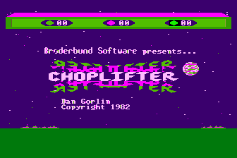 Choplifter! atari screenshot