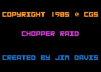 Chopper Raid atari screenshot