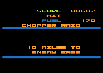 Chopper Raid atari screenshot