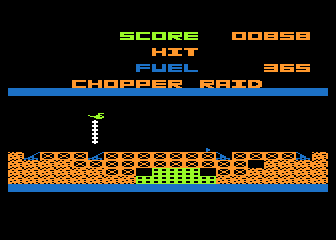 Chopper Raid atari screenshot