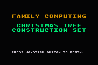 Christmas Tree Construction Set atari screenshot