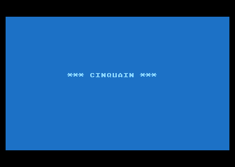 Cinquain atari screenshot