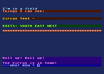 Mysterious Adventure No.  6 - Circus atari screenshot