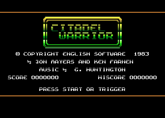 Citadel Warrior atari screenshot