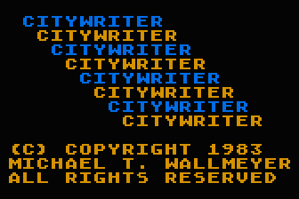 CityWriter atari screenshot