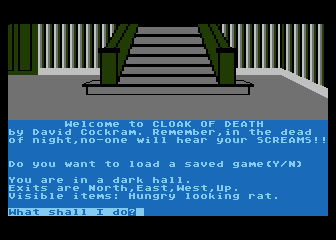 Cloak of Death atari screenshot