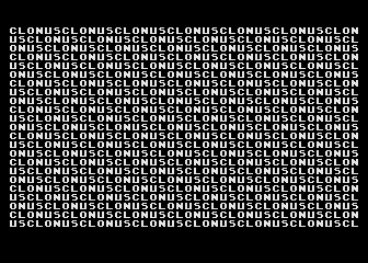 Clonus II atari screenshot