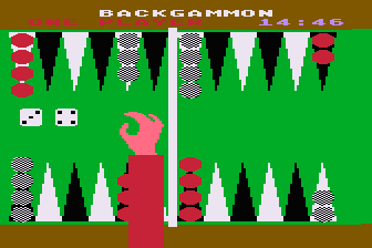 Cocktail Backgammon atari screenshot