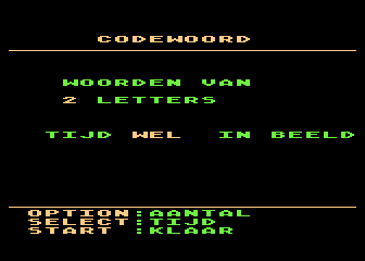 Code-Woord atari screenshot