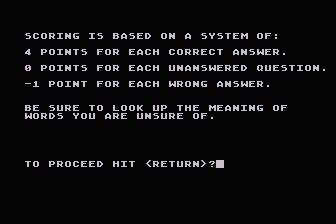 College Board SAT Preparation Series atari screenshot