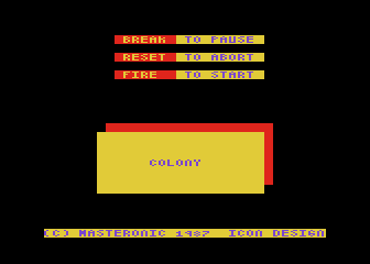 Colony atari screenshot