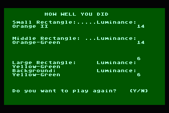 Color Vision Tester atari screenshot