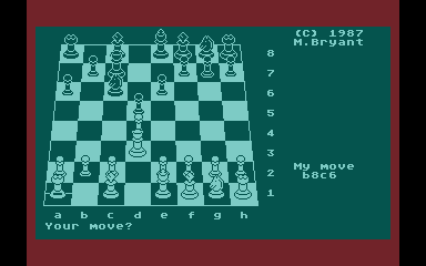 Colossus Chess 4.1 atari screenshot