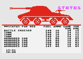 Combat Chess atari screenshot