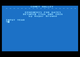 Comet Halley atari screenshot