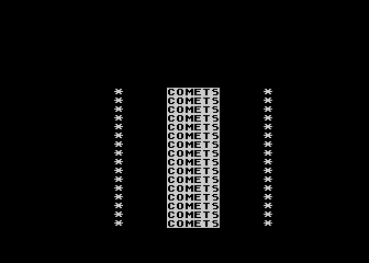 Comets atari screenshot