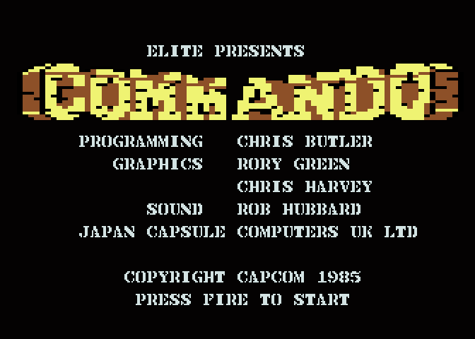 Commando VBXE atari screenshot