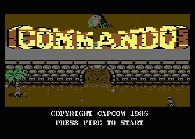 Commando VBXE atari screenshot