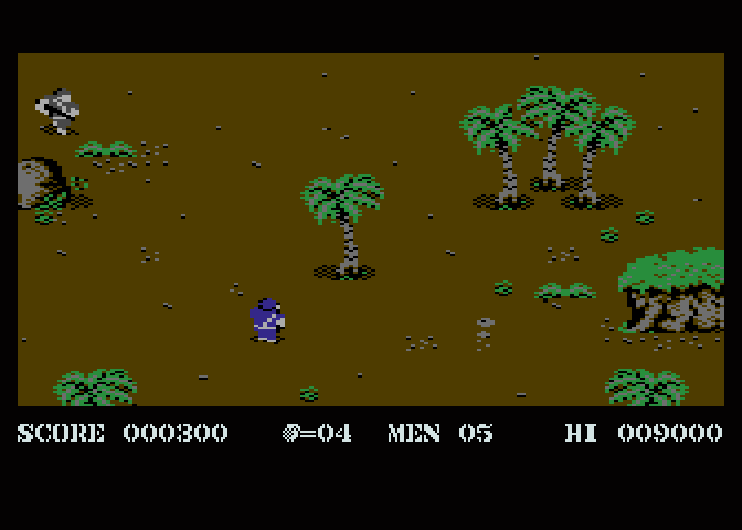 Commando VBXE atari screenshot