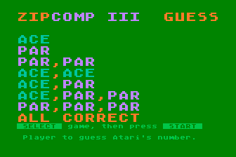 Comp III atari screenshot