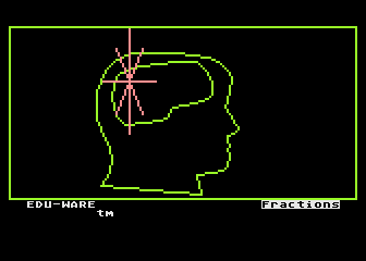 Compu-Math Fractions atari screenshot