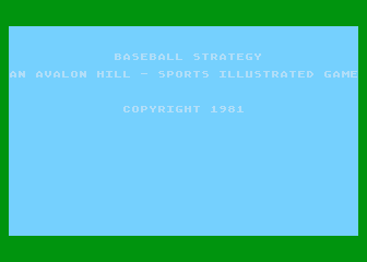 Computer Baseball Strategy — screenshot 1