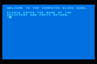 Computer Blood Bank — screenshot 1