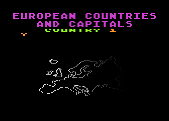 Computer Chess / European Countries and Capitals atari screenshot