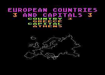 Computer Chess / European Countries and Capitals atari screenshot