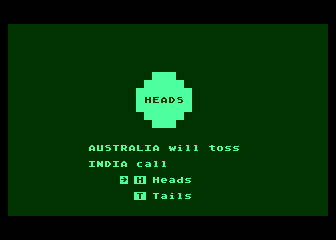 Computer Cricket atari screenshot