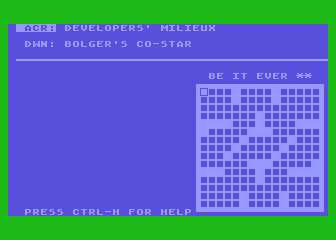 Computer Crosswords - Dell atari screenshot