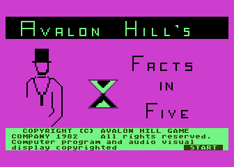 Computer Facts in Five atari screenshot