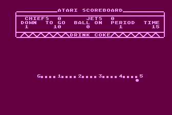 Computer Football atari screenshot