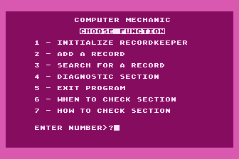 Computer Mechanic atari screenshot
